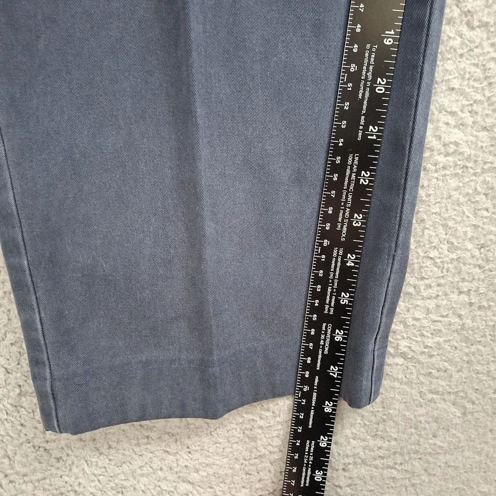 Vintage 90s Polo Ralph Lauren Pants Mens 36x28 Blue Chino Flat Front Straight
